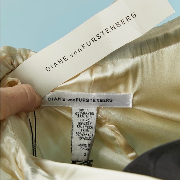 Diane von Furstenberg Ivory Silk-Lined Dress - Picture 7 of 7